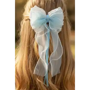 Mavi Renk Kurdele Figürlü Otomat Toka