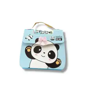 Mavi Renk Panda Figürlü Not Defteri