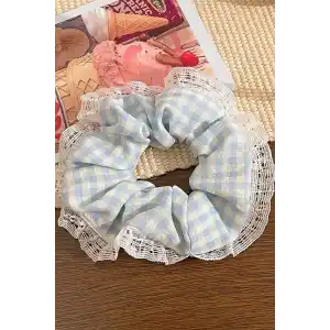 Mavi Renk Pötikare Desenli Simit Toka