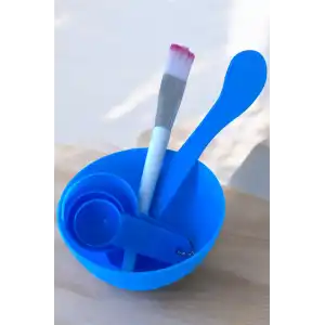 Mavi Renk Yüz Maskesi Karıştırma Kabı (Küçük Boy)