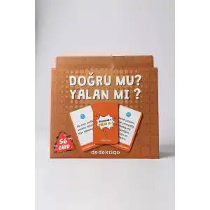Moodunu Bul Doğru Mu Yalan Mı 56 Kart Eğlence Yılbaşı Parti Dedektif Sevgili- Çift Kart Oyunu