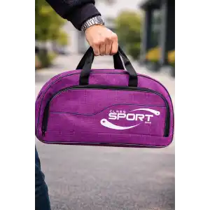 Mor Renk Büyük Boy El Çantası/ Seyahat Çantası