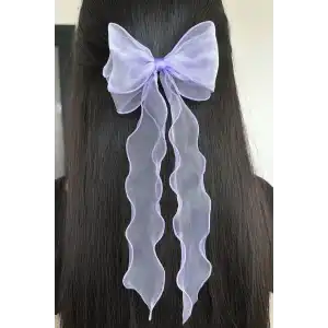 Mor Renk Kurdele Figürlü Otomat Toka