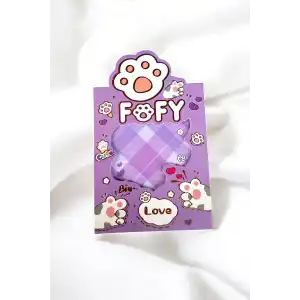 Mor Renk Pati Figürlü Yapışkanlı Not Kağıdı