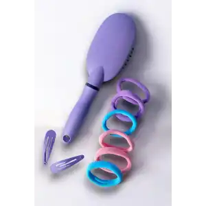 Mor Renk Tarak Ve Toka Set