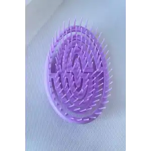 Mor Renk Taşınabilir Saç Tarama Fırçası/ Tarak