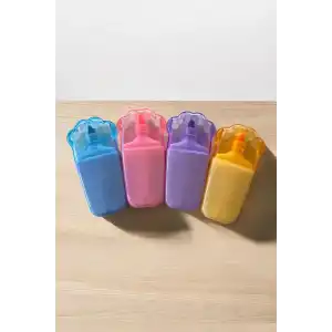 Pati Figürlü 4lü Fosforlu Kalem Set