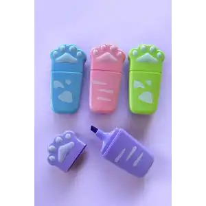 Pati Figürlü 4lü Fosforlu Kalem Set