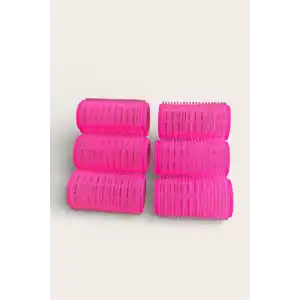 Pembe Renk 6lı Küçük Boy Bigudi Set