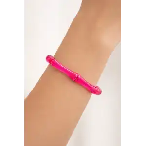 Pembe Renk Boncuk Detaylı Bileklik