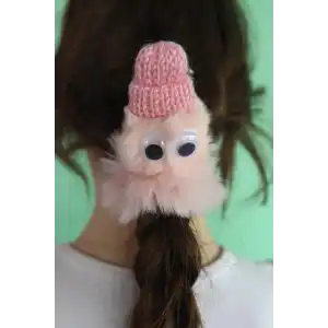 Pembe Renk Canavar Figürlü Peluş Simit Toka