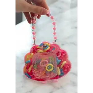 Pembe Renk Çantalı Çocuk Toka Set