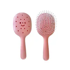 Pembe Renk Charm Takılabilen Saç Tarama Fırçası/ Tarak