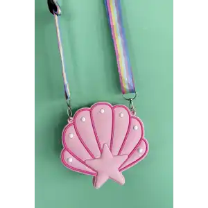 Pembe Renk Deniz Kabuğu Figürlü Çocuk Çanta