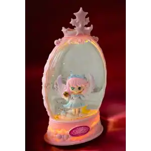 Pembe Renk Kız Figürlü Müzikli Ve Işıklı Kar Küresi