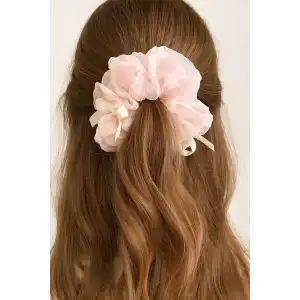 Pembe Renk Kurdele Figürlü Simit Toka