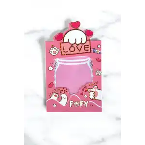 Pembe Renk Pati Figürlü Yapışkanlı Not Kağıdı