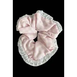 Pembe Renk Pötikare Desenli Simit Toka