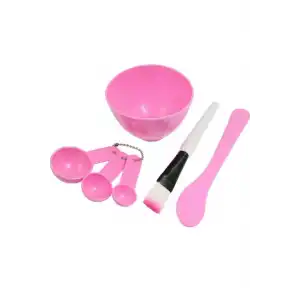 Pembe Renk Yüz Maskesi Karıştırma Kabı