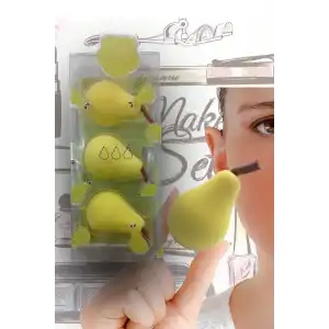 Pürüzsüz Dokulu 3lü Makyaj Süngeri Seti