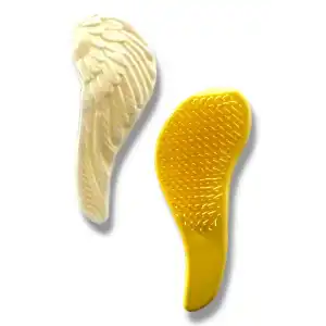 Sarı Renk Kanat Figürlü Saç Tarama Fırçası/ Tarak