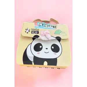 Sarı Renk Panda Figürlü Not Defteri