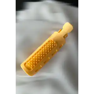 Sarı Renk Tarak Detaylı Saç Kabartma Tokası (Tek)