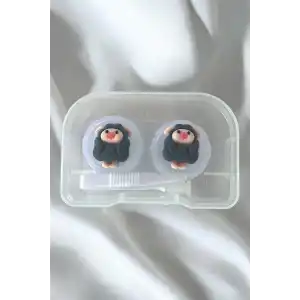 Şeffaf Renk Koyun Figürlü Lens Saklama Kutusu