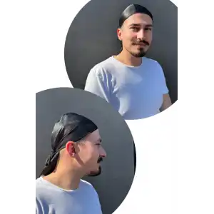 Siyah Renk Durag Bandana