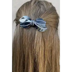 Siyah Renk Kurdele Figürlü Otomat Toka