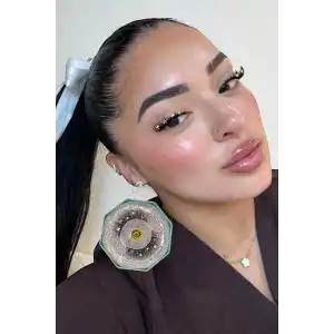 Siyah Renk Taş Detaylı Takma Kirpik 002