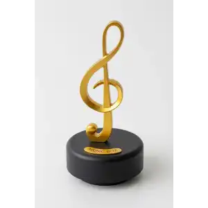 Sol Anahtar Figürlü Hareketli Müzik Kutusu