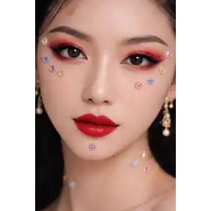 Vücut Ve Yüz Taşı/ Karışık Renk Taşlı Sticker