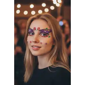 Yapışkanlı Yüz Dövme Tattoo