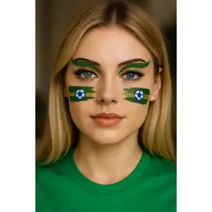 Yapışkanlı Yüz Stickeri Dövme Tattoo