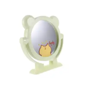 Yeşil Renk Ayıcık Figürlü Masa Aynası