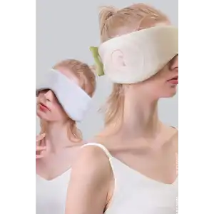 Yeşil Renk Çıtçıtlı Uyku Bandı