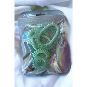 Yeşil Renk Helezon Toka Set