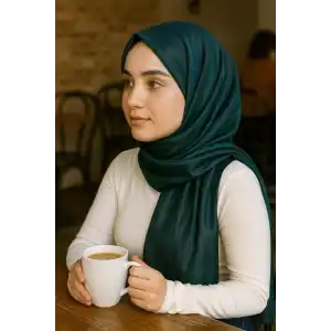 Yeşil Renk Tafta Şal