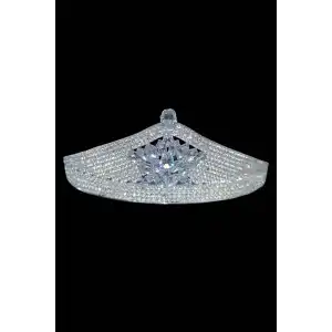 Zirkon Taşlı Gelin/Kına/Nişan/Söz Tasarım Taç