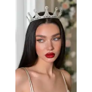 Zirkon Taşlı Gelin/Kına/Nişan/Söz Tasarım Taç