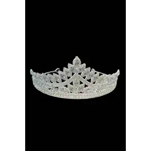 Zirkon Taşlı Gelin/Kına/Nişan/Söz Tasarım Taç