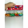 12li Karışık Renk Dinazor Figürlü Anahtarlık Set