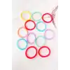 12li Karışık Renk Helezon Lastik Toka Set