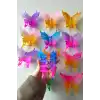12li Karışık Renk Kelebek Figürlü Mandal Toka Set