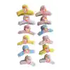 12li Karışık Renk Unicorn Figürlü Peluş Toka Set