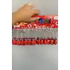12li Kırmızı Renk Uğur Böceği Figürlü Anahtarlık Set
