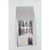 24lü Gümüş Renk Simli Ve Hologramlı Takma Tırnak (Yapıştırıcılı)