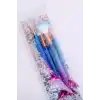 4lü Mavi Ve Pembe Renk Balık Kuyruğu Figürlü Makyaj Fırçası Set