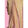 Açık Pembe Renk Simli Yan Postiş Hair Tinsel Shiny Hair (50 Cm)